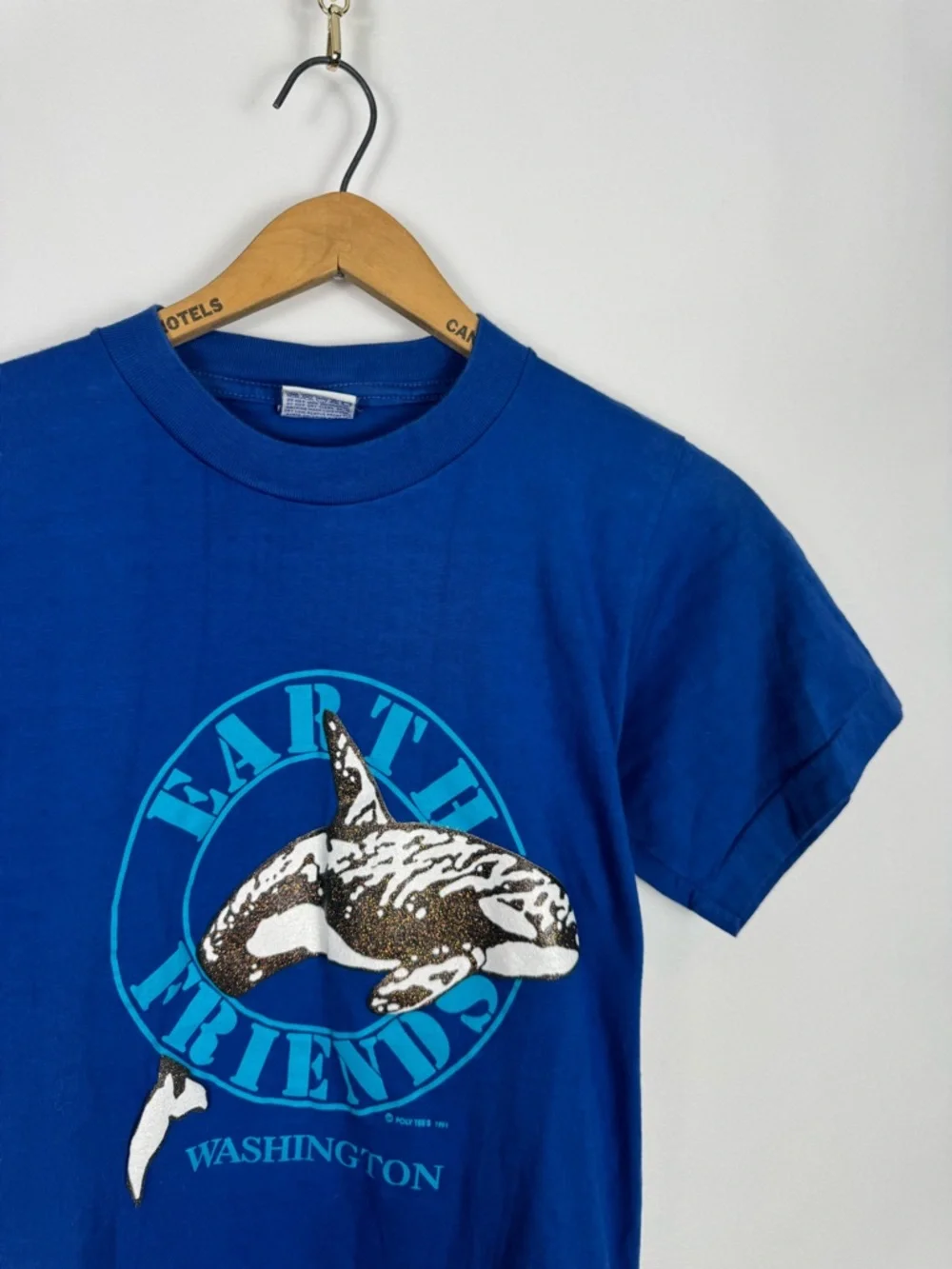 Vintage 1990s Orca Earth Friends Tee - Picture 3 of 6